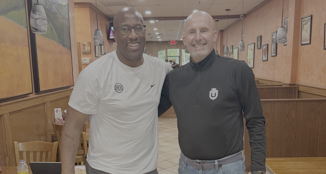 Steven Binder with Mike Brown